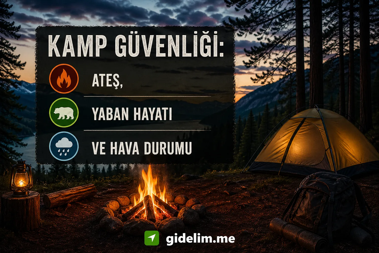 Kamp Güvenliği: Ateş, Yaban Hayatı ve Hava Durumu